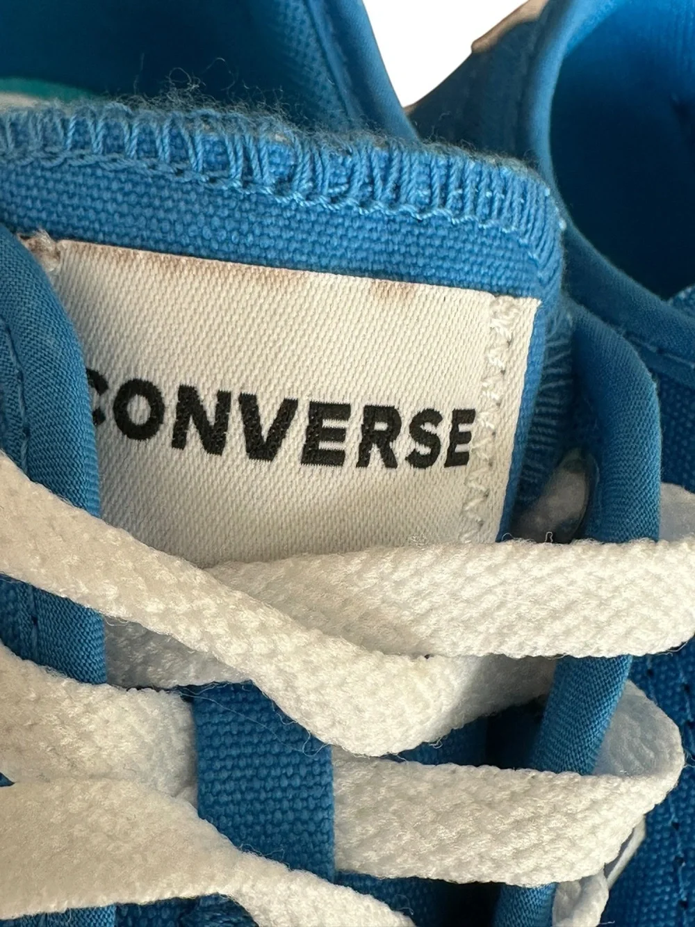 Converse Star Replay OX Blue Canvas Sneakers Kids Size 2